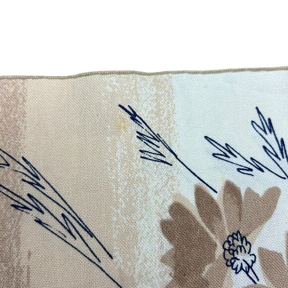 Vintage 70's Vera Neumann Napkins Set of 2 Brown Tan Floral Boho Home VTG Retro - Picture 4 of 4